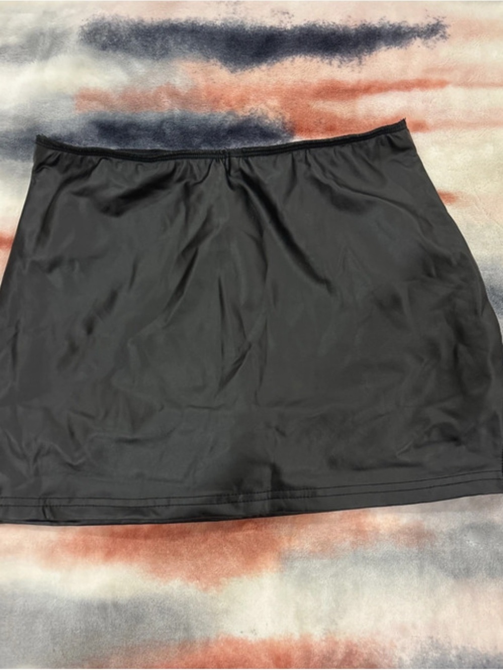 SHEIN Black Mini Slip Skirt